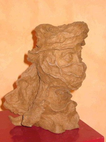 Sculpture intitulée "Touareg - regard de…" par Gilles Adt, Œuvre d'art originale, Autre