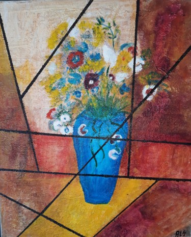 Peinture intitulée "effet vitrail" par Annick Larnicol, Œuvre d'art originale, Acrylique