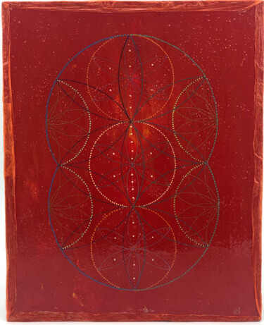 Malarstwo zatytułowany „Parvati's Gift” autorstwa Aëlle, Oryginalna praca, Akryl Zamontowany na Karton