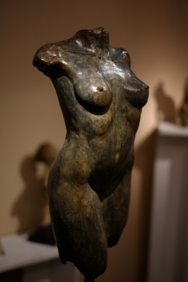 Sculpture intitulée "GRAND TORSE FEMININ" par Aelle, Œuvre d'art originale, Bronze