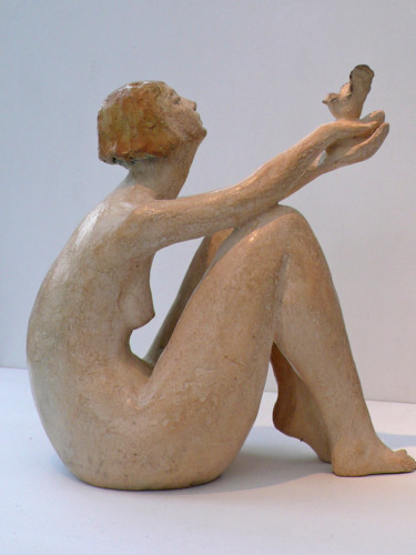 Sculpture intitulée "ENVOLE-MOI" par Aelle, Œuvre d'art originale, Bronze