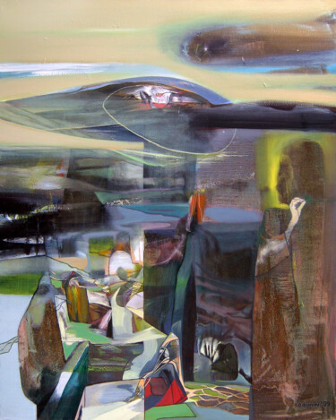 Pintura titulada "Day Out Of Time" por Aeon, Obra de arte original, Oleo Montado en Bastidor de camilla de madera