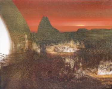 Pintura titulada "Astral Voyage: The…" por Aeon, Obra de arte original, Oleo Montado en Bastidor de camilla de madera