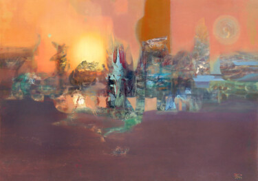 Картина под названием "Ancient Dreams" - Aeon, Подлинное произведение искусства, Масло