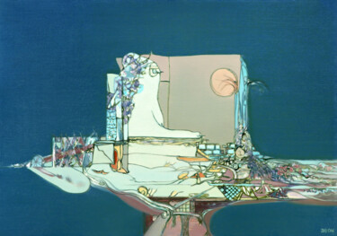 Pintura titulada "Mama-Substrata" por Aeon, Obra de arte original, Oleo Montado en Bastidor de camilla de madera