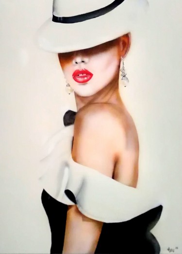 Espagnole Peinture intitulée "Espagnole" par Aéro, Œuvre d'art originale, Acrylique Monté sur Châssis en bois