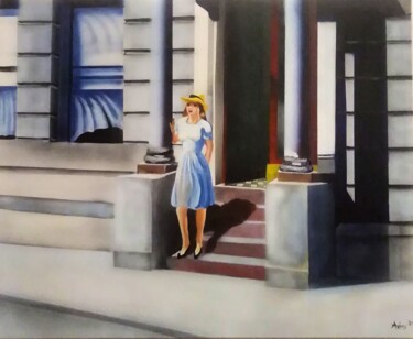 Sous le perron Painting titled "Sous le perron" by Aéro, Original Art, Acrylic Mounted on Stretcher frame