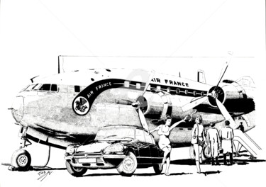 Breguet deux ponts Drawing titled "Breguet deux ponts" by Thibault Cernaix, Original Art, Ink