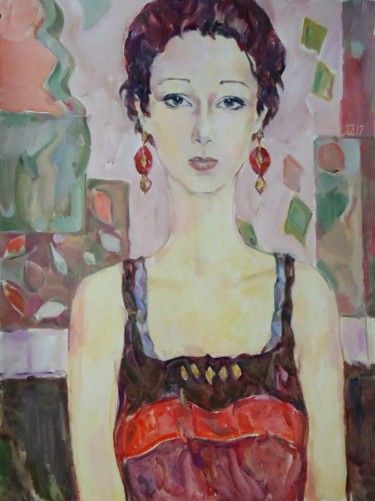 Painting titled "WOMAN 122 / TANYA /…" by Vale Ovchinnikov, Original Artwork, Oil