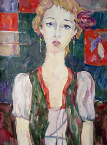 Painting titled "WOMAN 130 / ASHLEY /" by Vale Ovchinnikov, Original Artwork