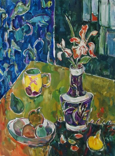 Painting titled "STILL LIFE 289" by Vale Ovchinnikov, Original Artwork, Oil