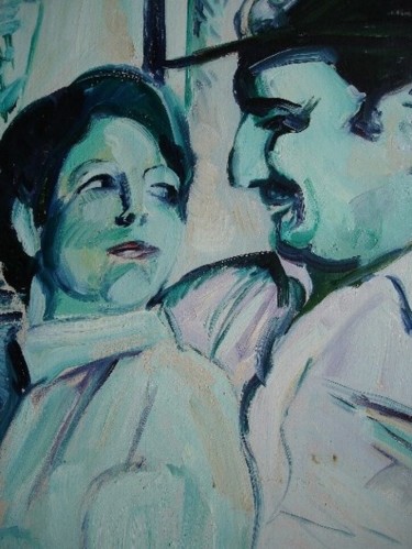 Painting titled "THE COUPLE" by Vale Ovchinnikov, Original Artwork, Other