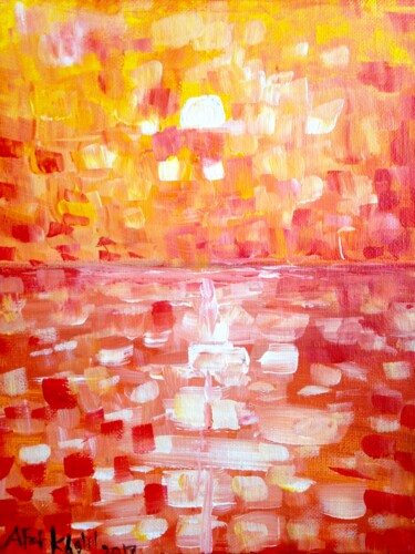 Malarstwo zatytułowany „Sunshine” autorstwa Afaf Khalil, Oryginalna praca, Akryl
