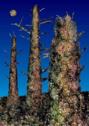 Digital Arts titled "Trees" by Afanassy Pud, Original Artwork