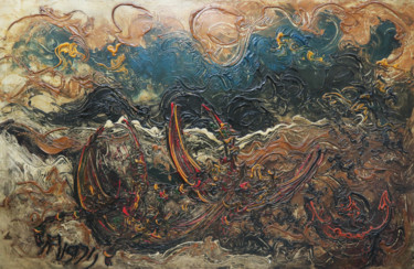 Painting titled "PANYAI MUNSAR" by Affandi Koesoema, Original Artwork, Oil