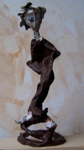 Sculpture intitulée "pas de bras, pas de…" par Anne-Frédérique Ferret, Œuvre d'art originale, Métaux