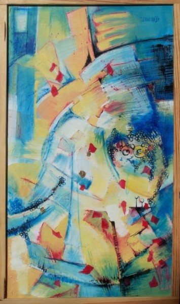 Painting titled "Lui qui connaît les…" by Anne-Frédérique Ferret, Original Artwork, Oil