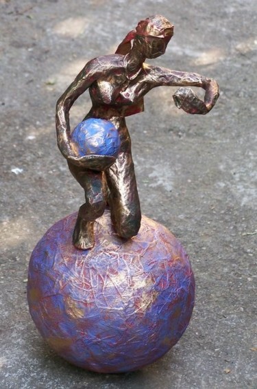 Sculpture intitulée "touche pas à ma ter…" par Anne-Frédérique Ferret, Œuvre d'art originale, Autre