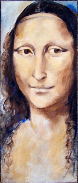 Картина под названием "bien connue Joconde…" - Anne-Frédérique Ferret, Подлинное произведение искусства, Масло