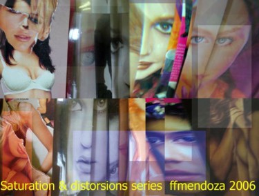 Collages titled "Saturaciones" by Ffmendoza, Original Artwork