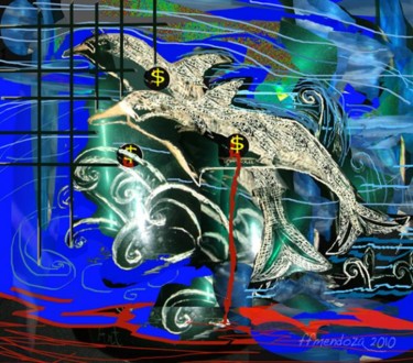 Digital Arts titled "La herida del delfin" by Ffmendoza, Original Artwork