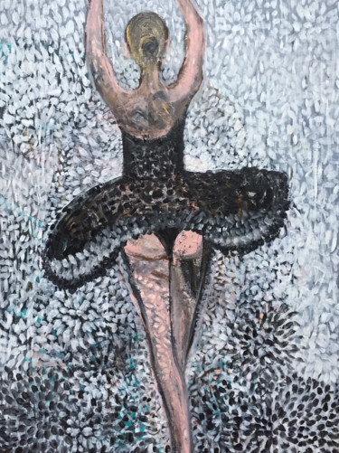 Peinture intitulée "Ballet Series VI" par Kumi Muttu, Œuvre d'art originale, Acrylique