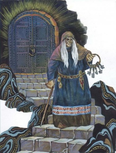 Картина под названием "Калевала руна159 Хо…" - Андрей Мазин, Подлинное произведение искусства
