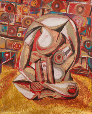 Картина под названием "Obrigado Picasso" - Afonso Costa, Подлинное произведение искусства, Масло
