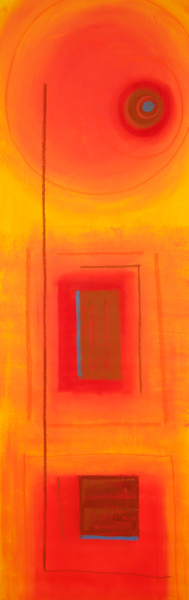 Peinture intitulée "Tira amarela" par Afonso Costa, Œuvre d'art originale, Acrylique