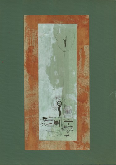 Pittura intitolato "Os Aquinos_Verde" da Afonso Costa, Opera d'arte originale, Acrilico