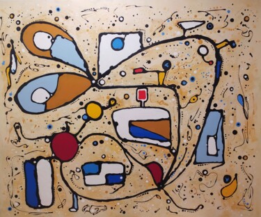 Painting titled "STAR LIFE" by África Gil, Original Artwork, Acrylic