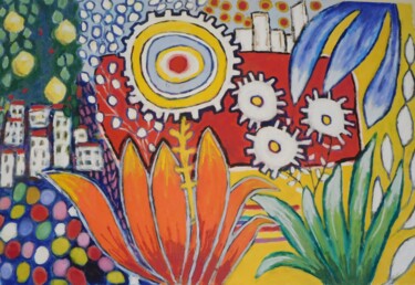 Peinture intitulée "Urban Jungle" par Richard Fletcher, Œuvre d'art originale, Acrylique