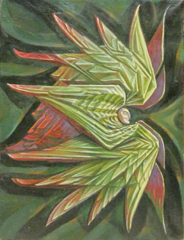 Malerei mit dem Titel "Серафим 2" von Mikhail Astafev, Original-Kunstwerk, Öl
