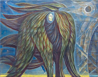Картина под названием "Серафим 4" - Михаил Астафьев, Подлинное произведение искусства, Масло