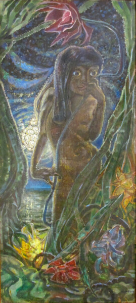 Картина под названием "Дитя человека" - Михаил Астафьев, Подлинное произведение искусства, Масло