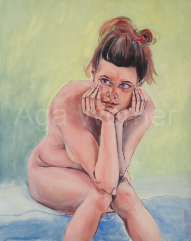 Painting titled "Charlane 1" by Aga Werner, Original Artwork, Oil