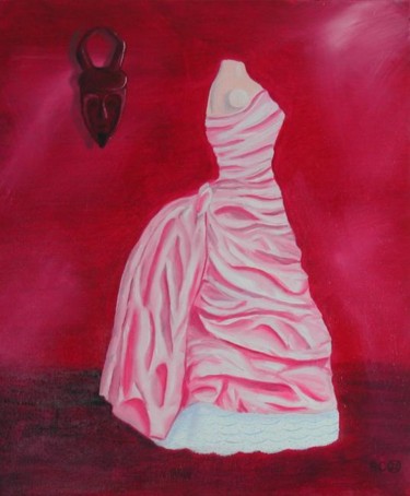 Peinture intitulée "Ma 1ère robe" par Anne Garnier, Œuvre d'art originale
