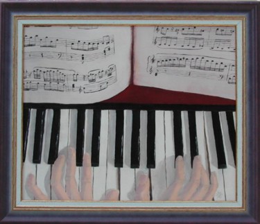 Peinture intitulée "Sonate N° 10 de Moz…" par Anne Garnier, Œuvre d'art originale