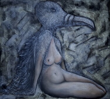 Картина под названием "Ledy COCO" - Agata Bonda, Подлинное произведение искусства, Пастель
