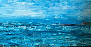 Painting titled "la mer" by Agata Caliendo Krystkowiak, Original Artwork, Acrylic
