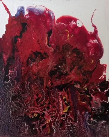 Pittura intitolato "La rabbia degli ang…" da Agata Sand, Opera d'arte originale, Acrilico Montato su Telaio per barella in l…