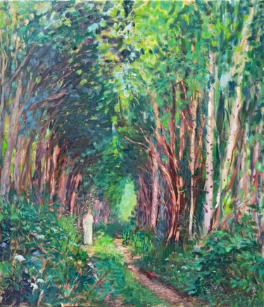绘画 标题为“Summer forest” 由Agatha Ya Sokolova, 原创艺术品, 油