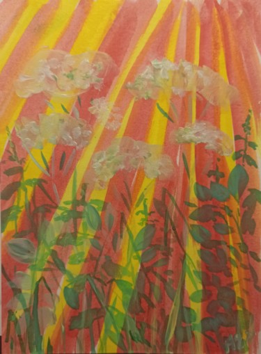 Dessin intitulée "De l’herbe à pleurn…" par Agatha Ya Sokolova, Œuvre d'art originale, Encre