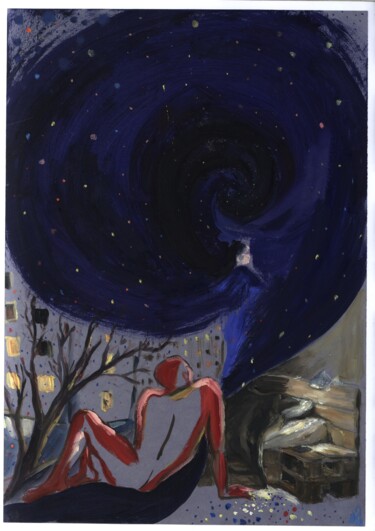 Картина под названием "And you wrapped you…" - Agatha Ya Sokolova, Подлинное произведение искусства, Масло