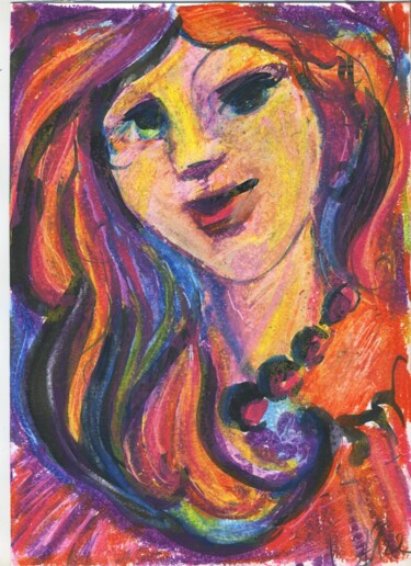 Drawing titled "Lovely girls. A sig…" by Agatha Ya Sokolova, Original Artwork, Pastel