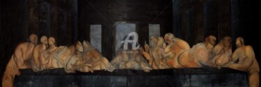 Pintura intitulada "LSD last supper dra…" por Agatino Raciti, Obras de arte originais