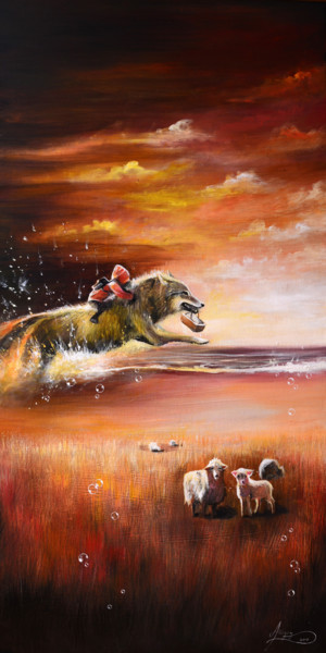 Картина под названием ""Joy - another Red…" - Agata Buczek, Подлинное произведение искусства, Акрил