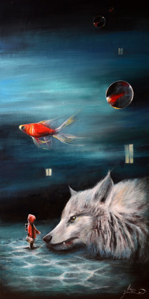 Painting titled ""Awakening - anothe…" by Agata Buczek, Original Artwork, Acrylic