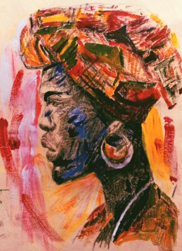 Painting titled "Intercontinental Wo…" by Oryiman Agbaka, Original Artwork, Acrylic