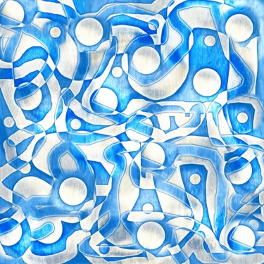 Arts numériques intitulée "Starry Sea" par Ageliki Baka, Œuvre d'art originale, Peinture numérique